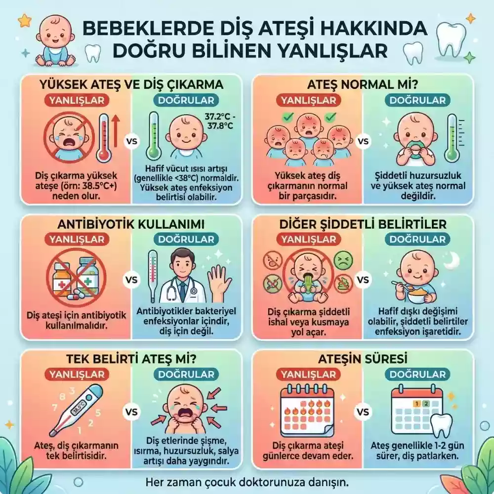 Bebeklerde diş ateşi kaç gün sürer – doğru bilinen yanlışlar