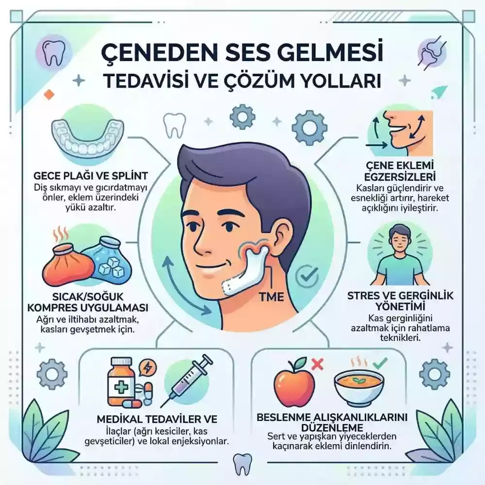 Çeneden ses gelmesi tedavisi ve çözüm yolları, çene eklemi değerlendirmesi
