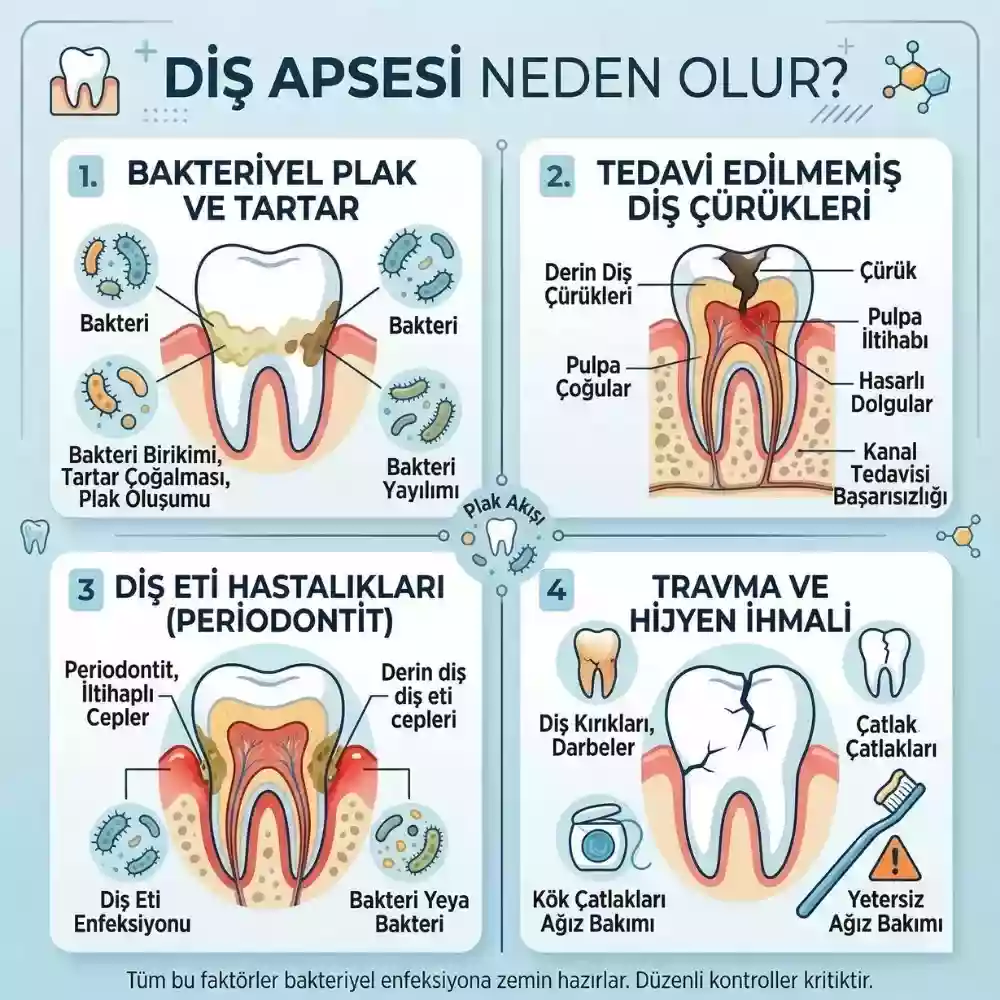 Diş Apsesi Neden Olur?