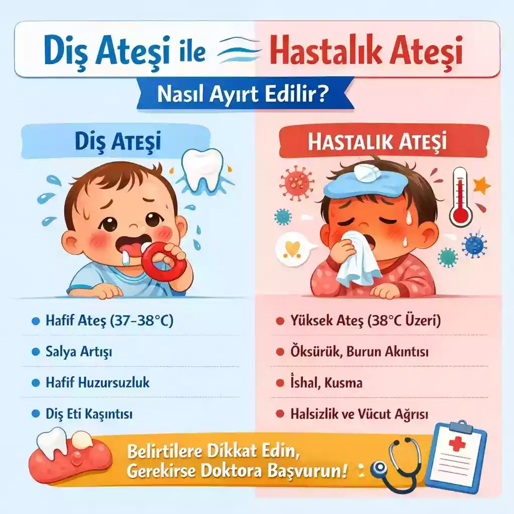 Diş Ateşi ile Hastalık Ateşi Arasındaki Farklar – Ayırt Etme Yöntemleri