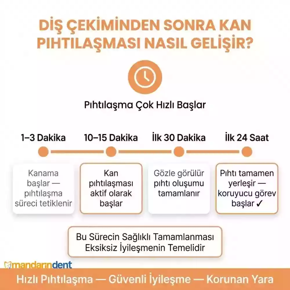 Diş çekimi sonrası pıhtı ne zaman düşer – kan pıhtısının oluşumu