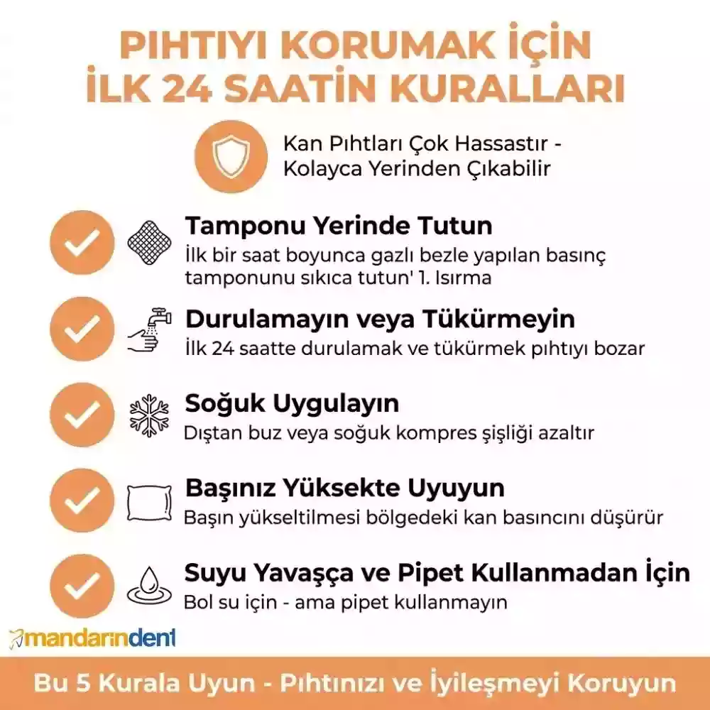 Diş çekimi sonrası pıhtı ne zaman düşer – pıhtının korunması için yapılması gerekenler