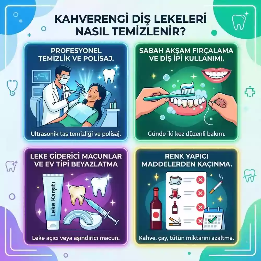Dişteki siyah lekeler nasıl geçer – Kahverengi leke tedavisi