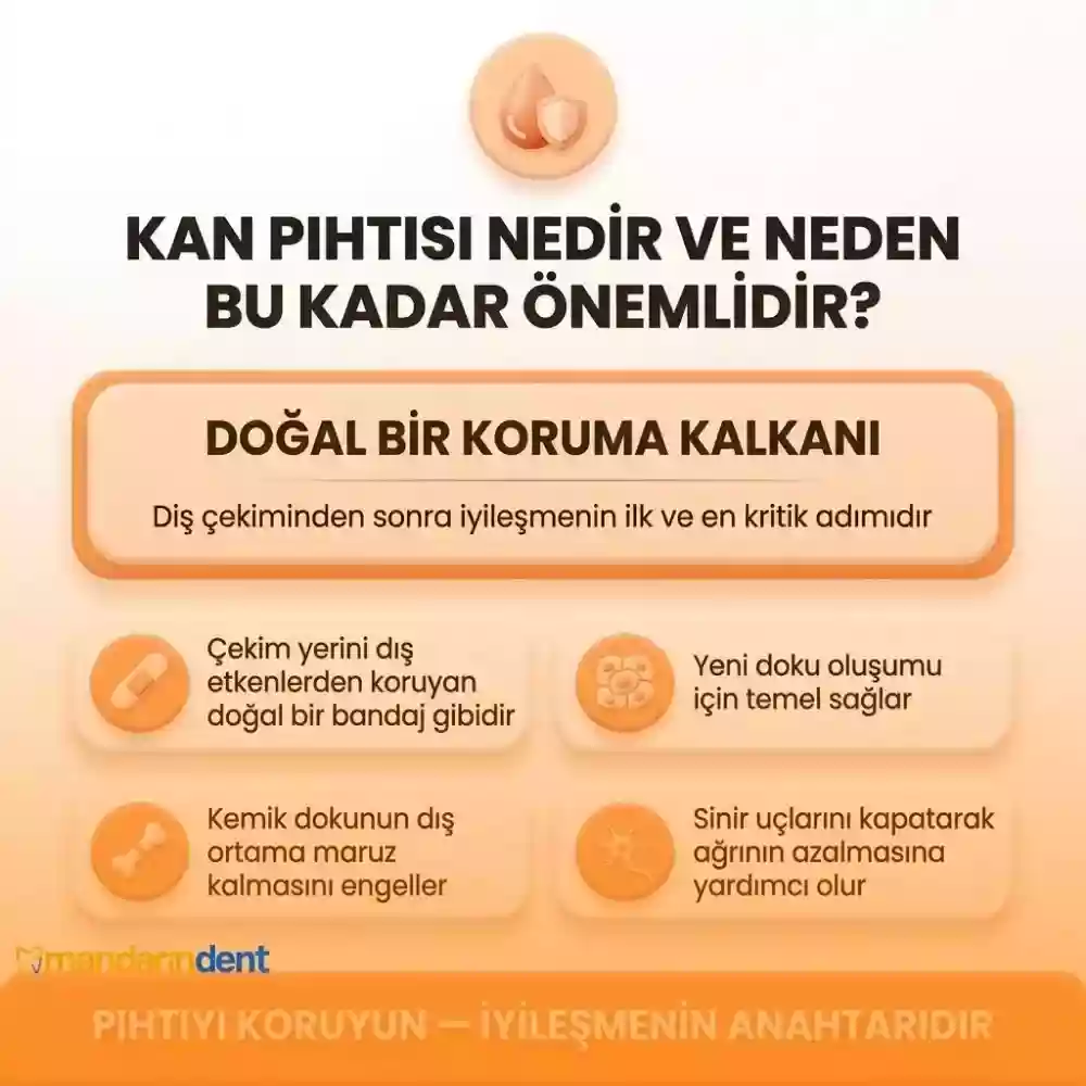 Diş çekimi sonrası pıhtı ne zaman düşer – kan pıhtısı nedir ve neden önemlidir