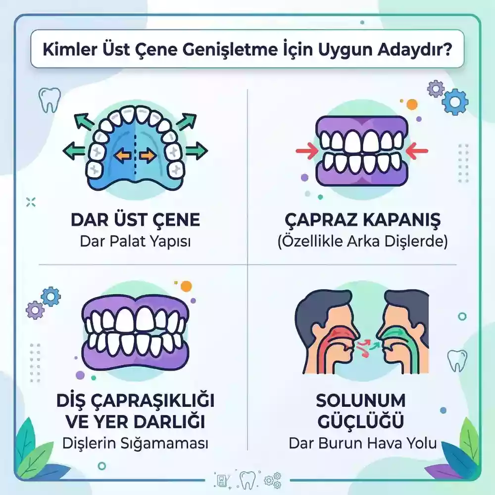 Kimler üst çene genişletme için uygun adaydır, çocuk ve yetişkin ortodontik tedavi