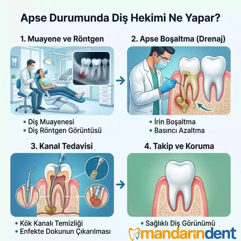 Apse Durumunda Diş Hekimi Ne Yapar