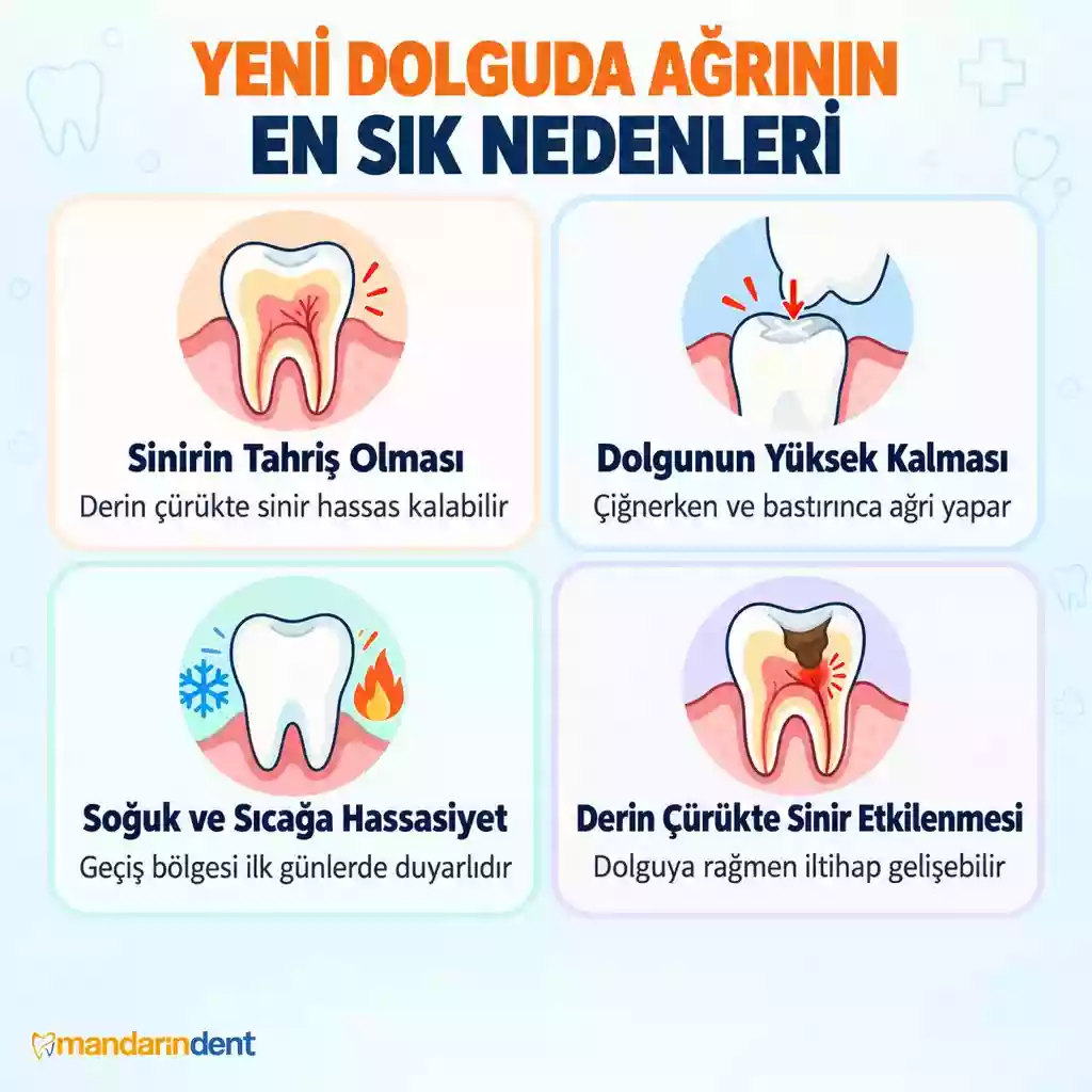 Dolgulu Diş Neden Ağrır? Yeni ve Eski Dolguda Ağrı – Yeni Dolgu Nedenleri